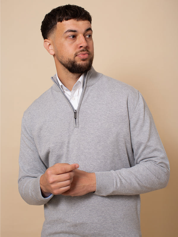 William David Pima Cotton 1/4 Zip Jumper