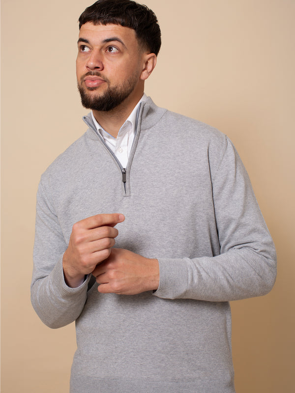 William David Pima Cotton 1/4 Zip Jumper