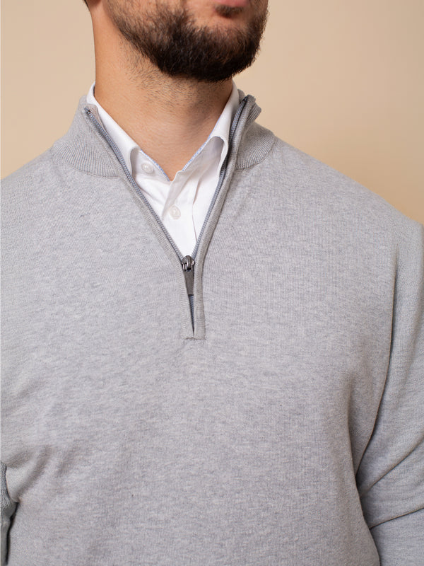 William David Pima Cotton 1/4 Zip Jumper