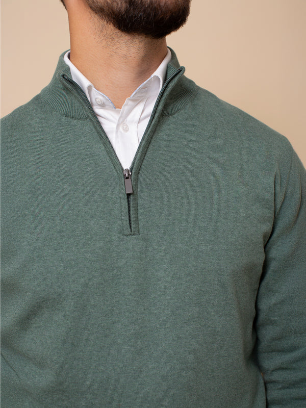 William David Pima Cotton 1/4 Zip Jumper
