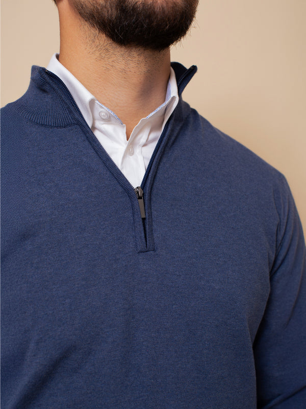 William David Pima Cotton 1/4 Zip Jumper