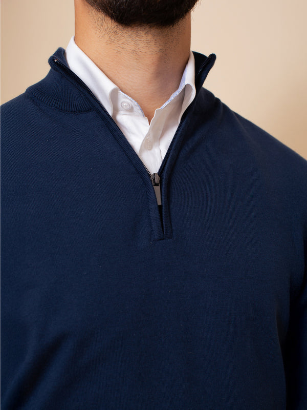 William David Pima Cotton 1/4 Zip Jumper