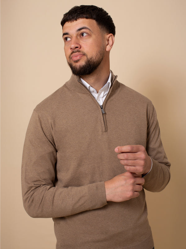 William David Pima Cotton 1/4 Zip Jumper