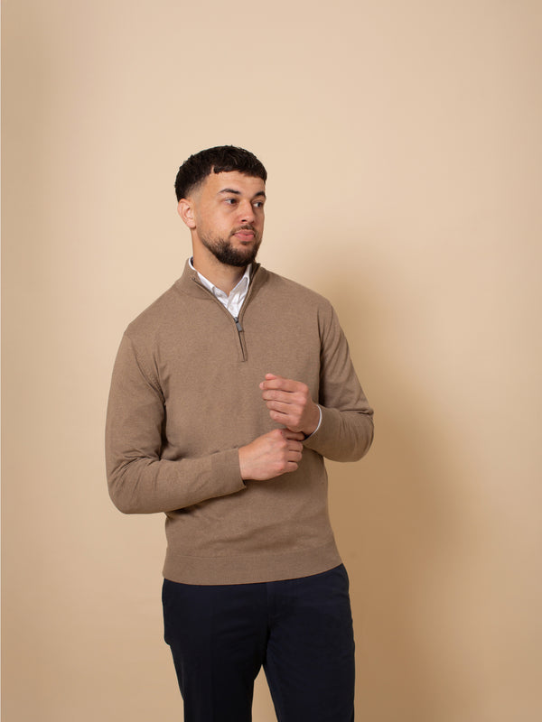 William David Pima Cotton 1/4 Zip Jumper