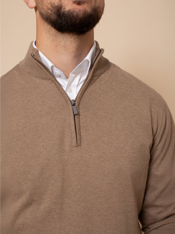 William David Pima Cotton 1/4 Zip Jumper