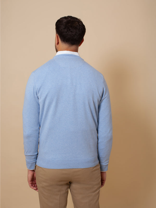 William David Pima Cotton Crew Neck Jumper