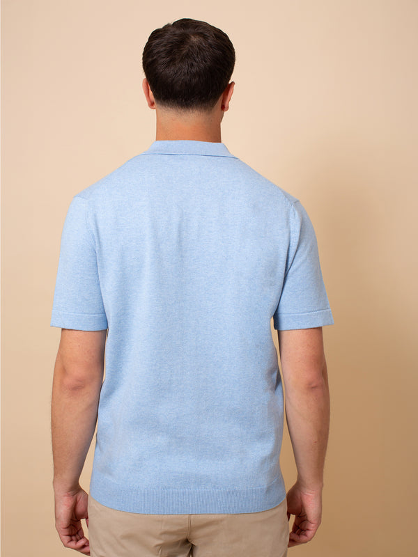William David Pima Cotton Knit Polo Shirt