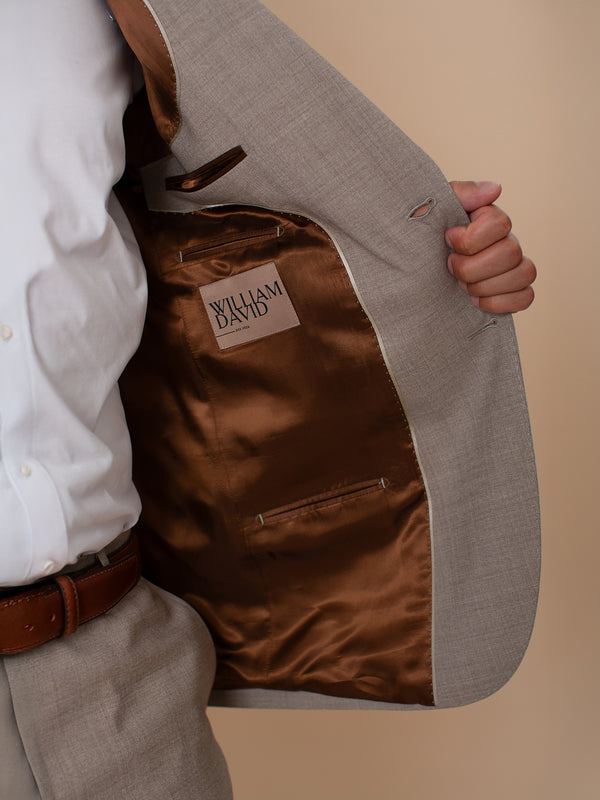 William David Textured Stretch Suit