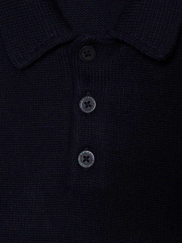 Armani Exchange Long Sleeve Knit Polo