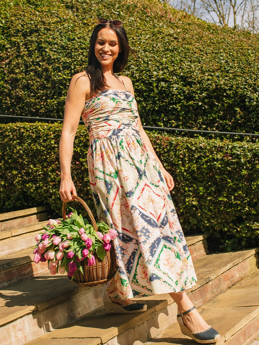 felicity midi dress Felicity Midi Dress In Green Paisley by At Last