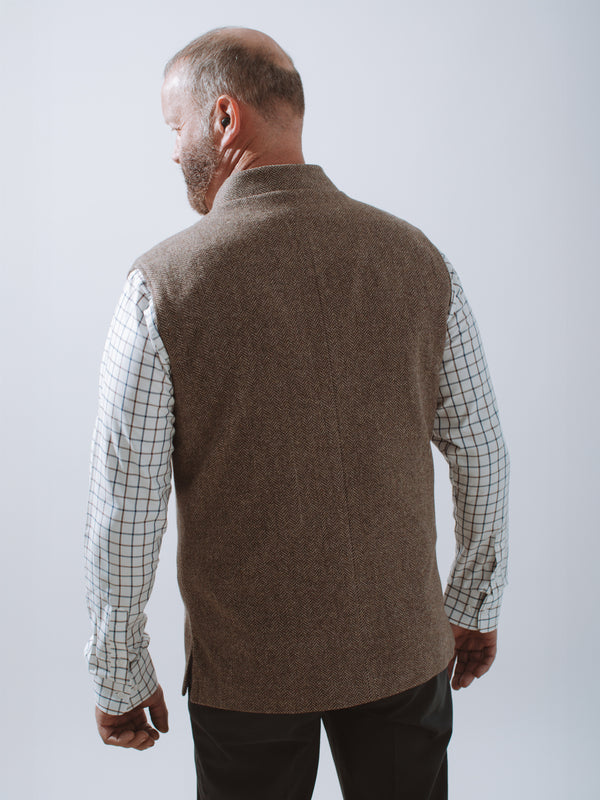 Golding Wool Herringbone Waistcoat