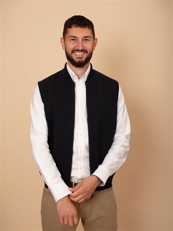 William David Merino Blend Full Zip Vest