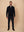 William David Merino Blend Contrast Collar Quarter Zip