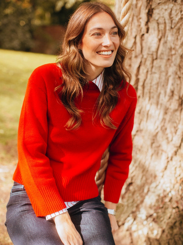 Selected Slfcille Ls Knit O-neck