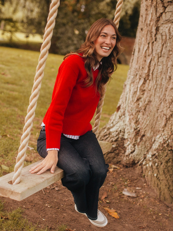 Selected Slfcille Ls Knit O-neck