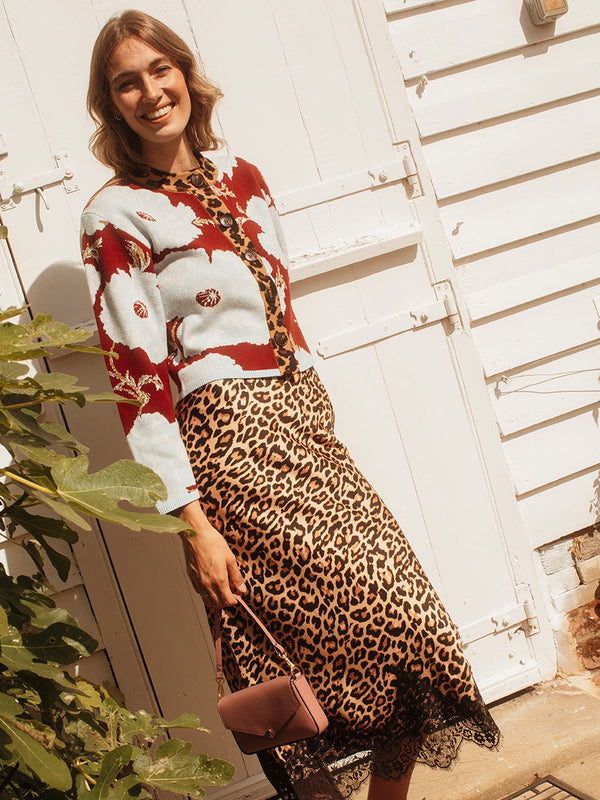 Never Fully Dressed Lace Maeva Midi Skirt