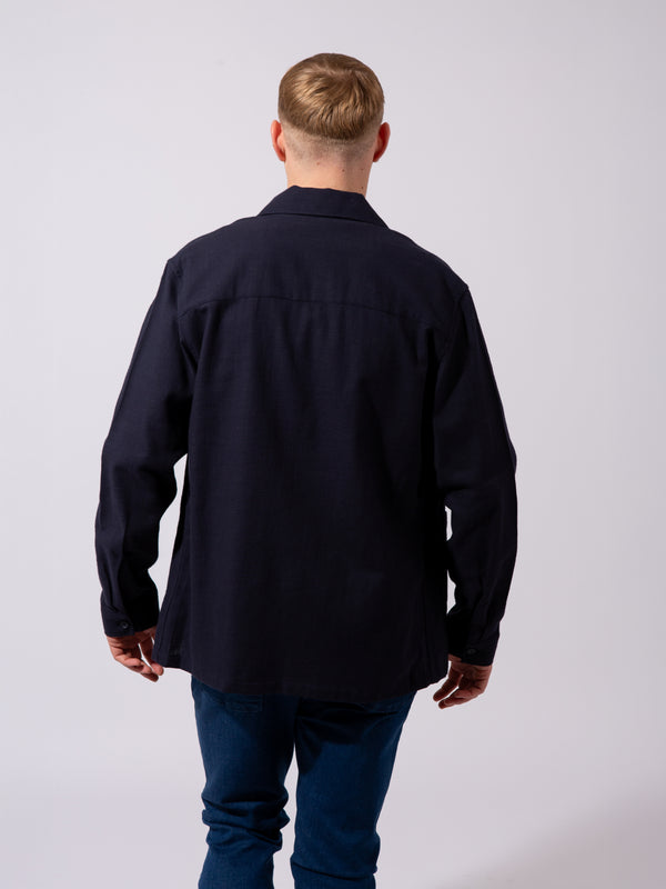 William David Slub Cotton Overshirt