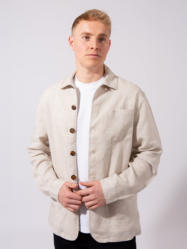 William David Linen Overshirt