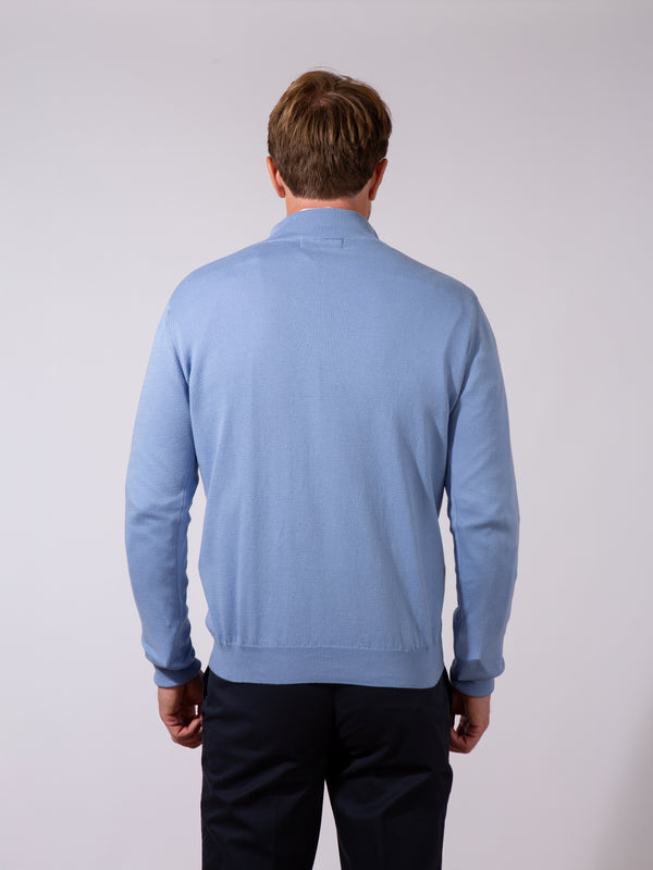 Golding Contrast Collar Cotton Quarter Zip