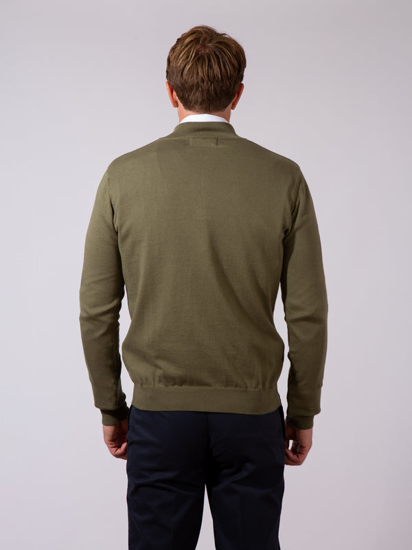 Golding Contrast Collar Cotton Quarter Zip