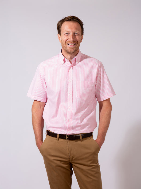 Golding Hadleigh Short Sleeve Stripe Shirt