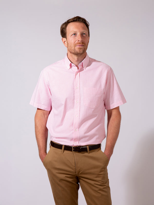 Golding Hadleigh Short Sleeve Stripe Shirt