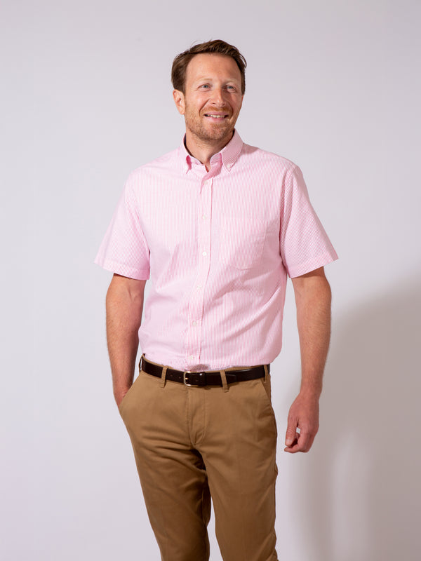 Golding Hadleigh Short Sleeve Stripe Shirt