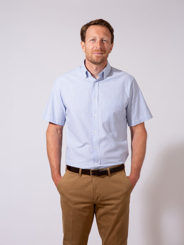 Golding Hadleigh Short Sleeve Stripe Shirt