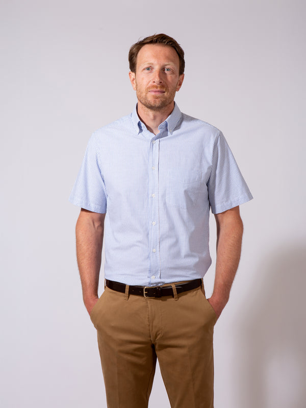 Golding Hadleigh Short Sleeve Stripe Shirt