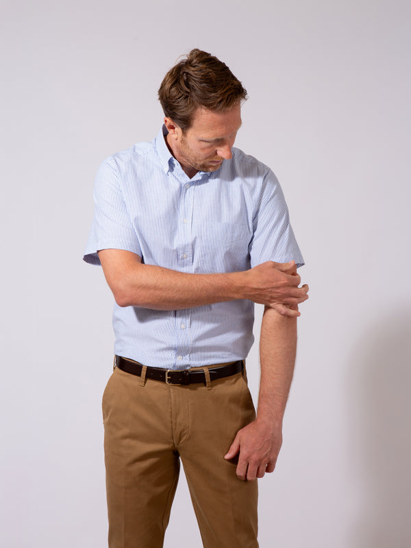 Golding Hadleigh Short Sleeve Stripe Shirt