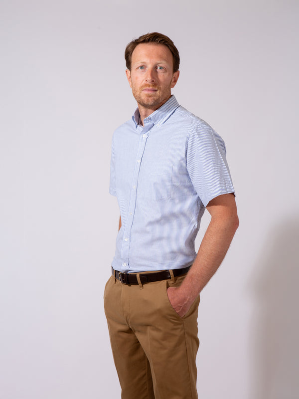 Golding Hadleigh Short Sleeve Stripe Shirt