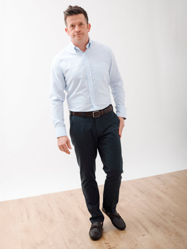 Golding Hadleigh Long Sleeve Check Oxford Shirt