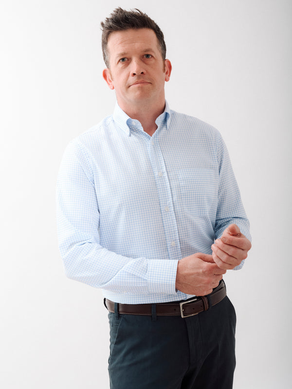 Golding Hadleigh Long Sleeve Check Oxford Shirt