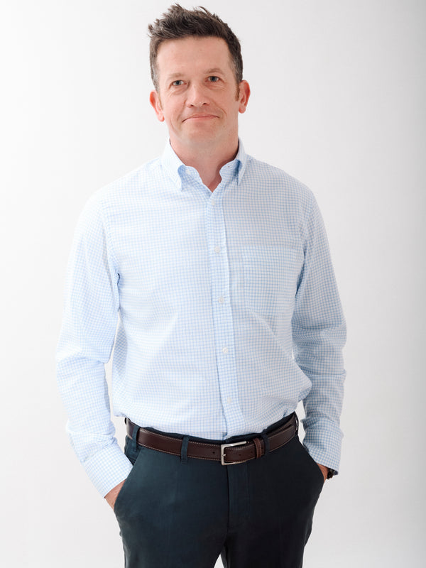 Golding Hadleigh Long Sleeve Check Oxford Shirt
