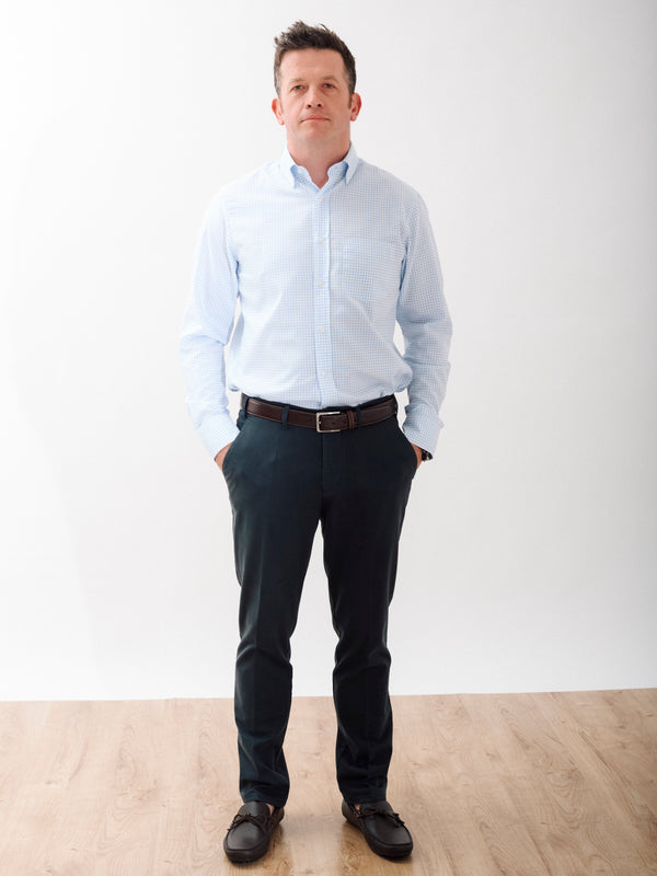 Golding Hadleigh Long Sleeve Check Oxford Shirt