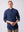 William David Orford Linen Nehru Collar Long Sleeve Shirt