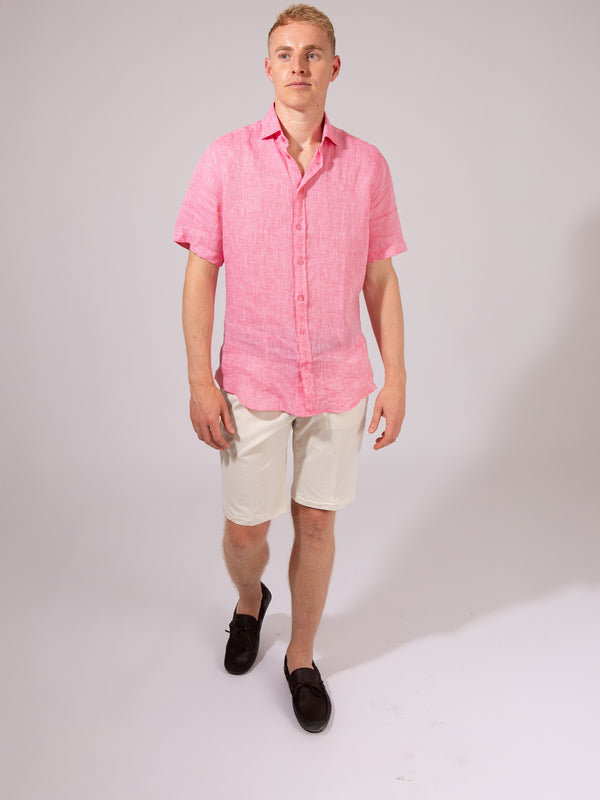 William David Orford Linen Short Sleeve Shirt