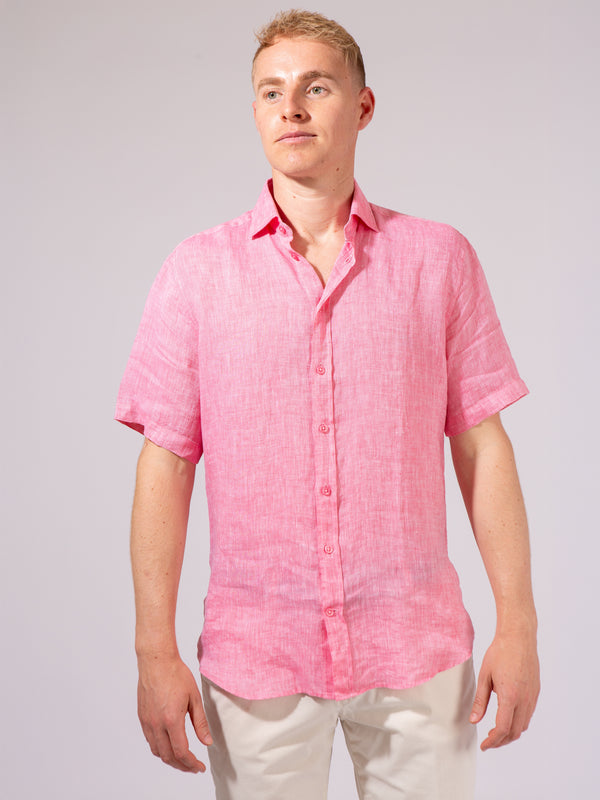 William David Orford Linen Short Sleeve Shirt