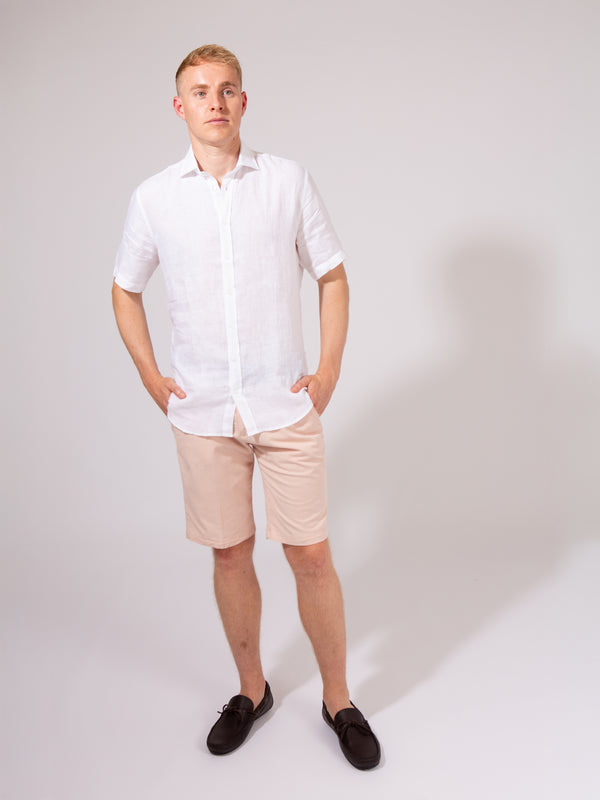 William David Orford Linen Short Sleeve Shirt