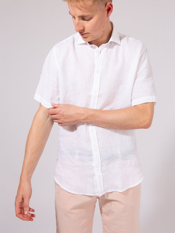 William David Orford Linen Short Sleeve Shirt