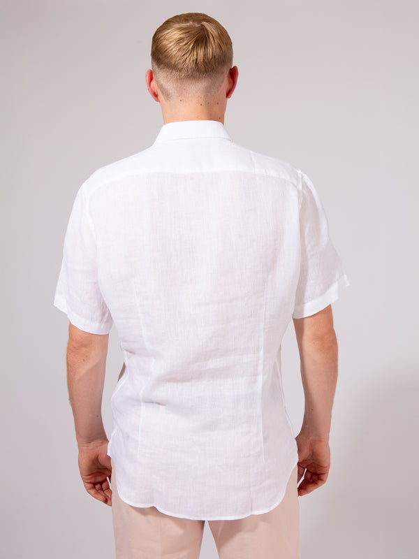 William David Orford Linen Short Sleeve Shirt