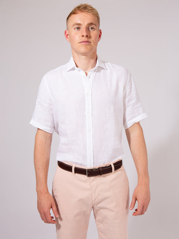 William David Orford Linen Short Sleeve Shirt