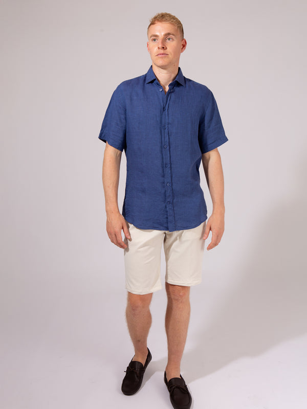 William David Orford Linen Short Sleeve Shirt