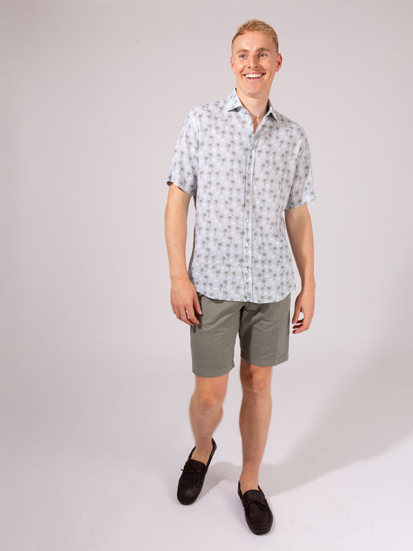 William David Palm Tree Short Sleeve Shirt