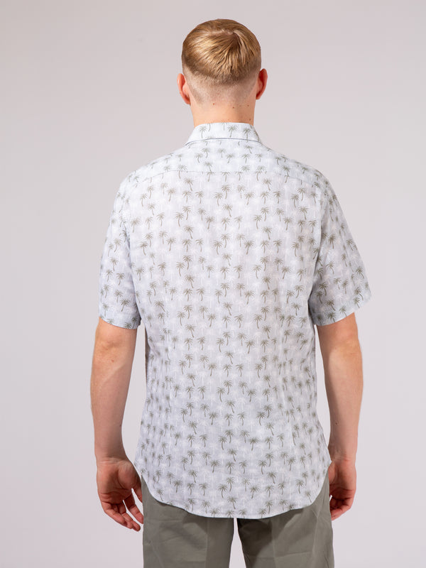 William David Palm Tree Short Sleeve Shirt