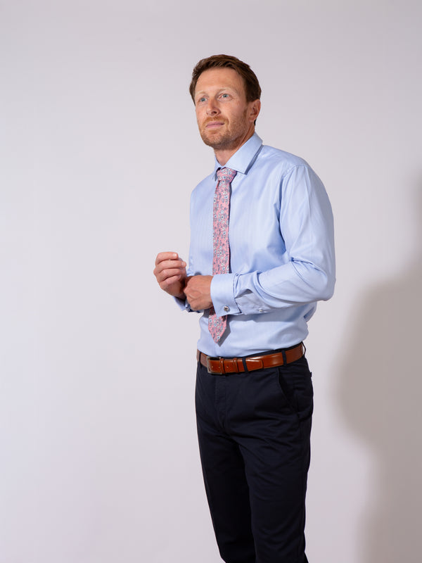 Golding Lawford Herringbone Double Cuff Shirt