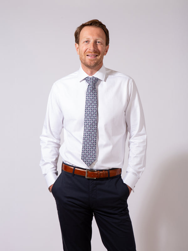 Golding Lawford Herringbone Double Cuff Shirt