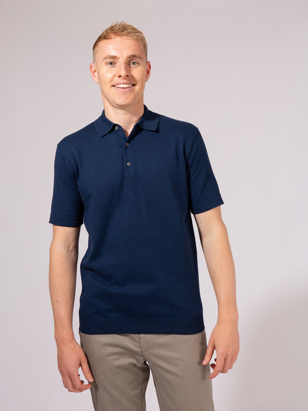 William David Pima Cotton Knit Polo