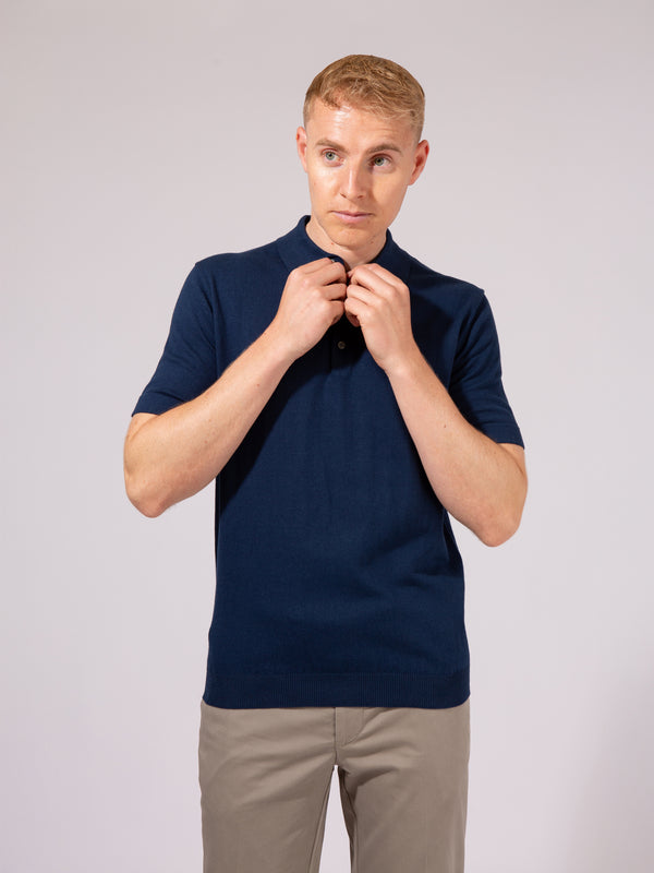 William David Pima Cotton Knit Polo