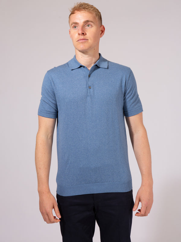William David Pima Cotton Knit Polo